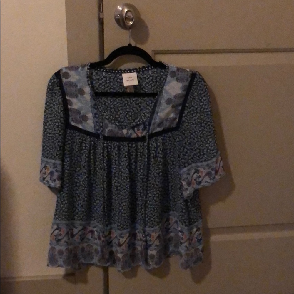floral sheer top